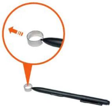 SAMSUNG Slate PC 7 - Replacing the pen tip - 1