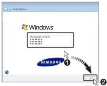 Windows My language in English SAMSUNG
