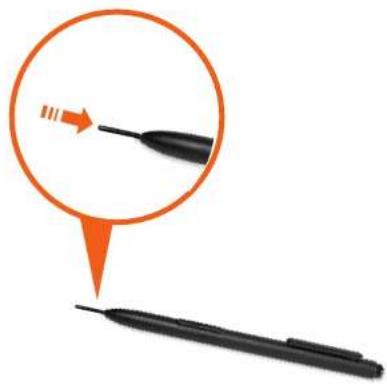 SAMSUNG Slate PC 7 - Replacing the pen tip - 2