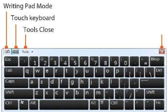 Writing Pad Mode Touch keyboard Tools Close Esc 1 2 3 4 5 6 7 8 9 0 = Bksp Tab q w e r t y u i o p [ ] Del Caps a s d f g h j k l . — Shift z x c v b n m < . ? / Shift Ctrl # Alt Alt Ctrl Fn