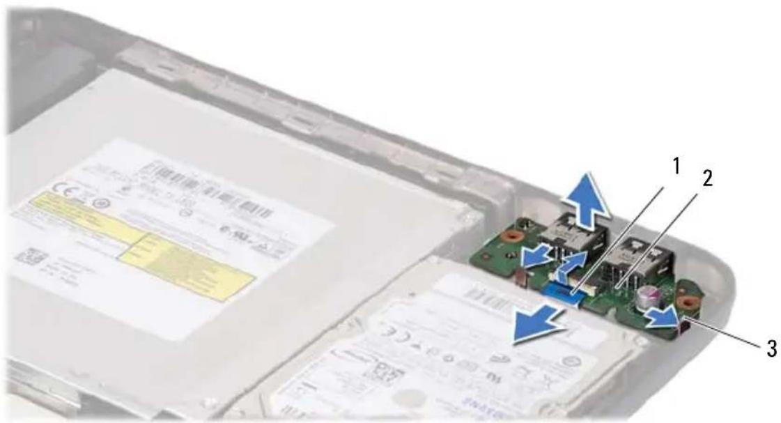 DELL Inspiron 15-N5050 - Removing the USB Board - 1