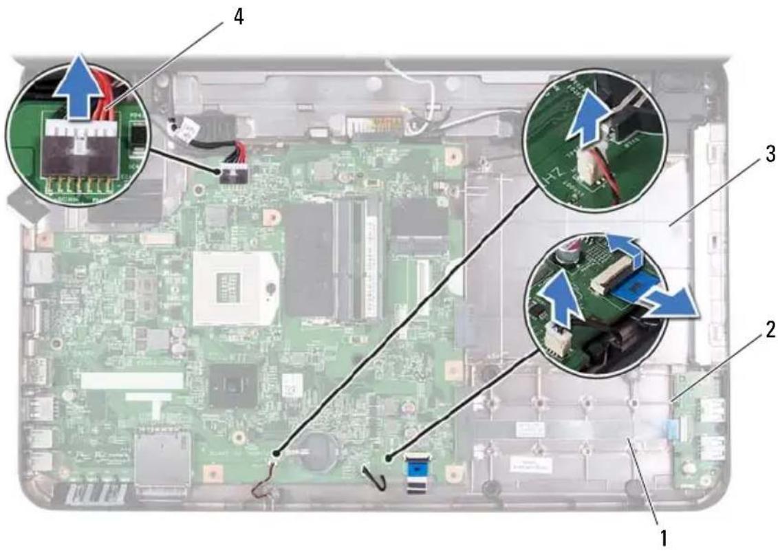 DELL Inspiron 15-N5050 - Removing the System Board - 1