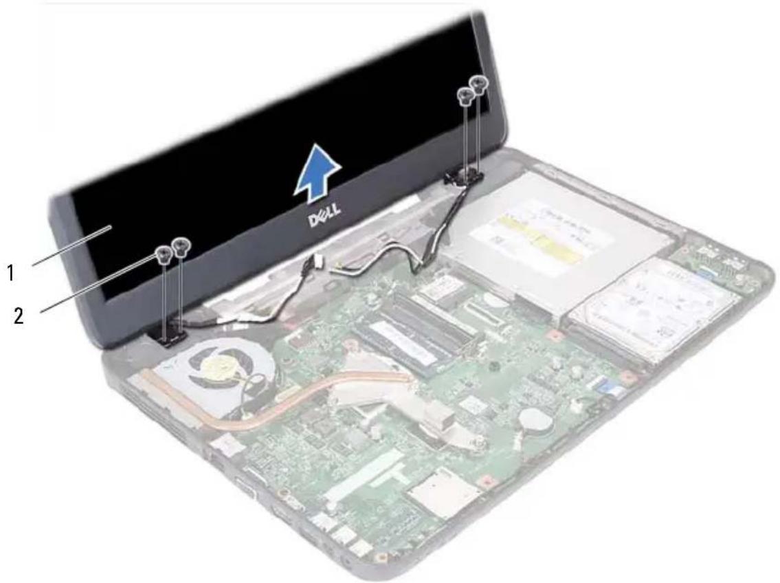 DELL Inspiron 15-N5050 - Removing the Display Assembly - 3