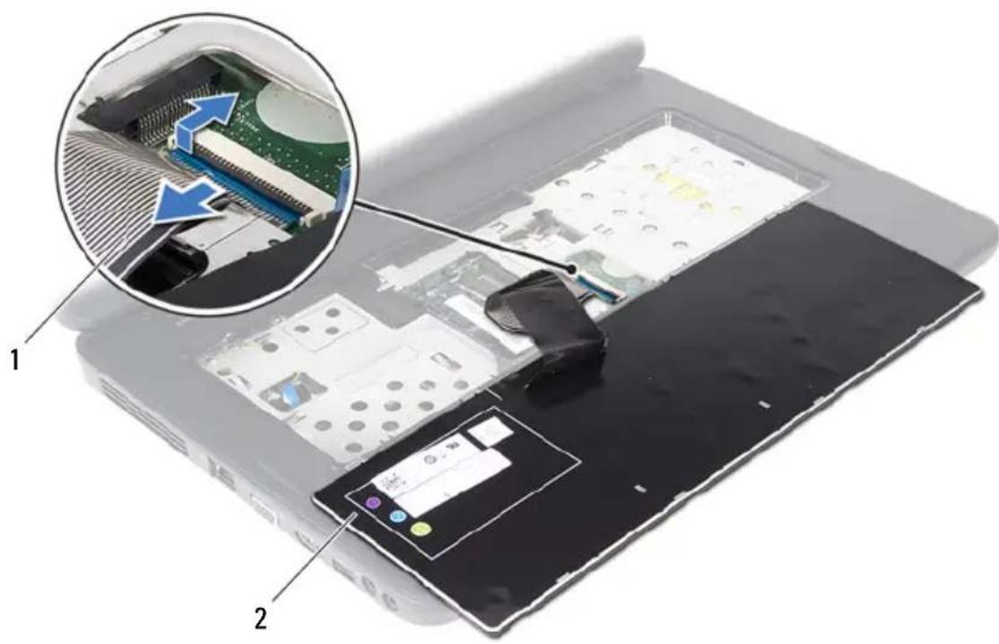 DELL Inspiron 15-N5050 - Removing the Keyboard - 2