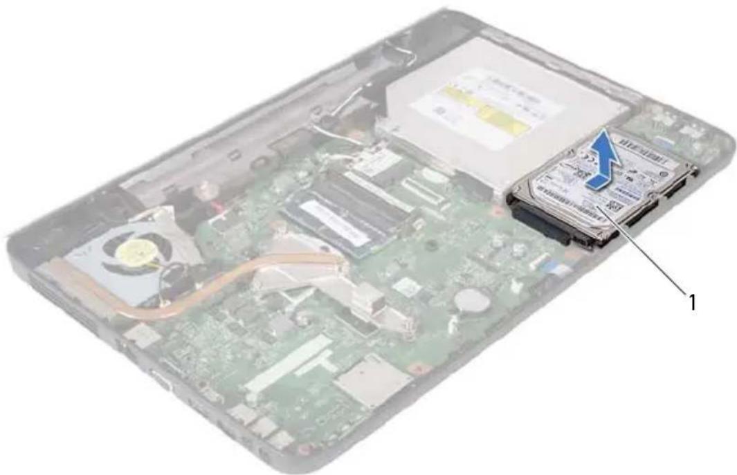 DELL Inspiron 15-N5050 - Removing the Hard Drive - 2