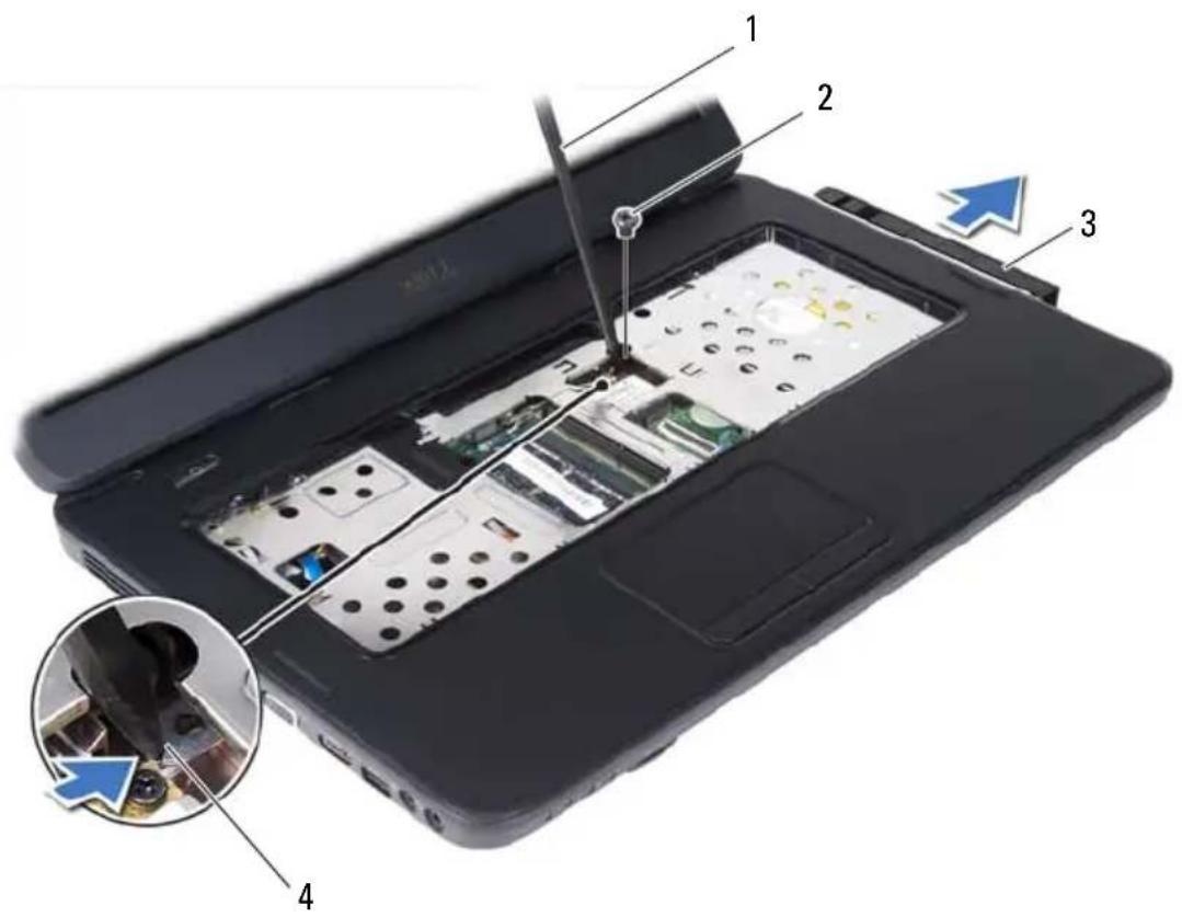 DELL Inspiron 15-N5050 - Removing the Optical Drive - 1
