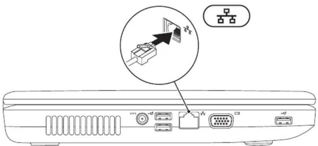 DELL Inspiron M5030 - Connect the Network Cable (Optional) - 1