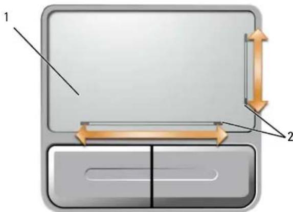 DELL Inspiron E1505 - Touchpad - 1
