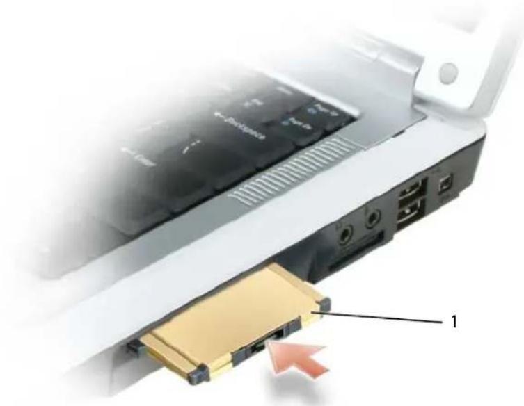 DELL Inspiron E1505 - Installieren einer ExpressCard - 2