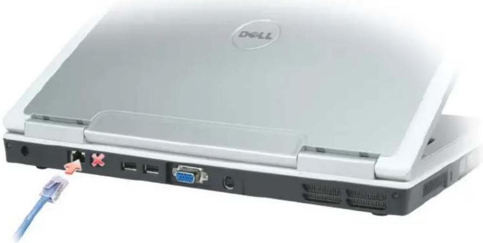 DELL Inspiron E1505 - Physisches Anschließen an ein Netzwerk oder ein Breitbandmodem - 3
