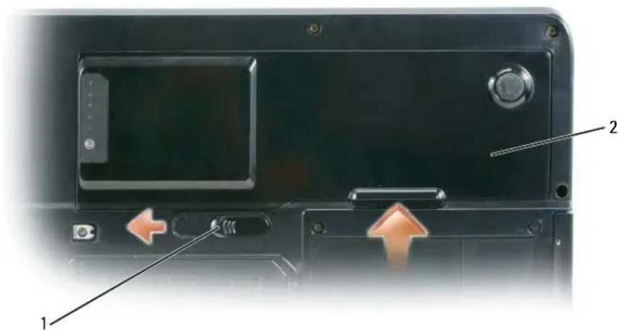 DELL Inspiron E1505 - Ersetzen des Akkus - 5