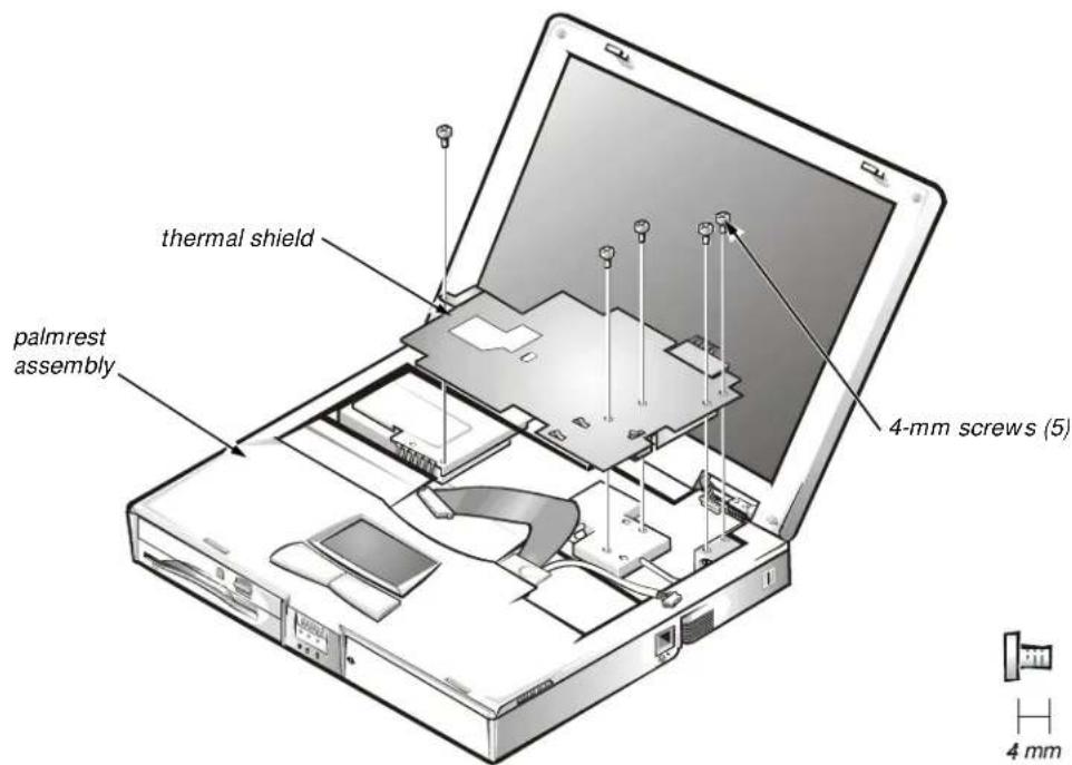 DELL Inspiron 7000 - Thermal Shield and Internal Modem - 1