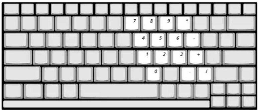 ACER Aspire 2010 - Embedded numeric keypad - 1