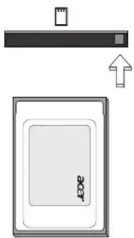 ACER Aspire 1690 - Inserting a PC Card - 1