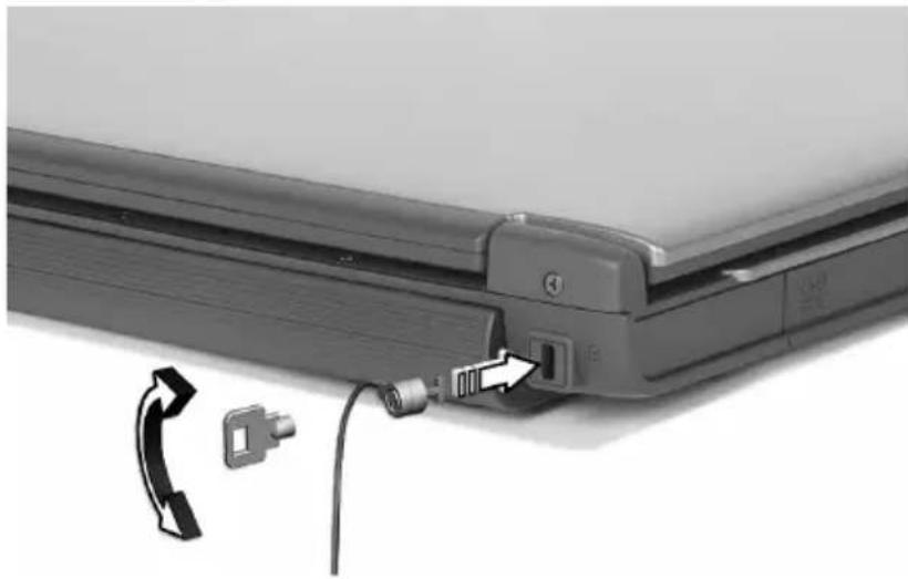 ACER Aspire 1690 - Using a computer security lock - 1