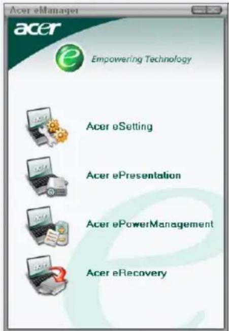 ACER Aspire 1690 - Acer eManager - 1
