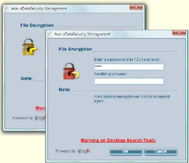 ACER Aspire 2920 - Acer eDataSecurity Management (for selected models) - 4