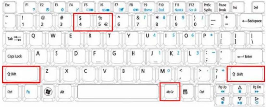 ACER Aspire 2920 - Special keys - 1