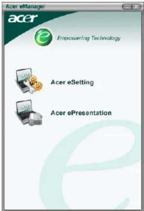 ACER Aspire 1520 - Acer eManager - 1