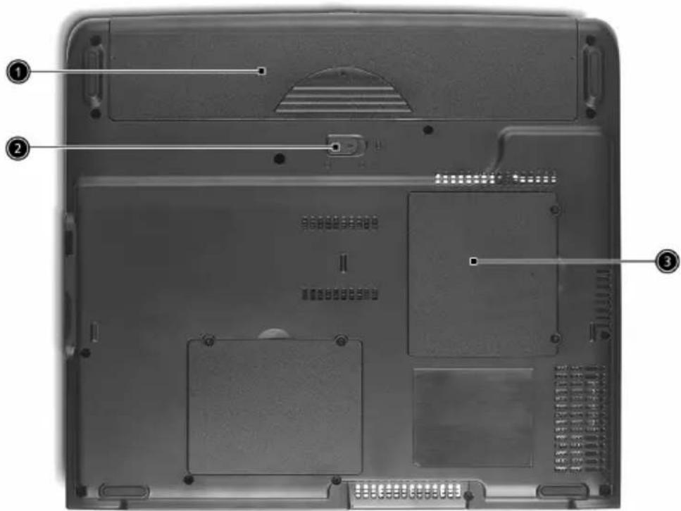 ACER Aspire 1520 - Bottom view - 1