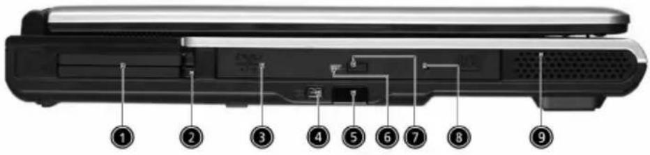 ACER Aspire 1520 - Left view - 1