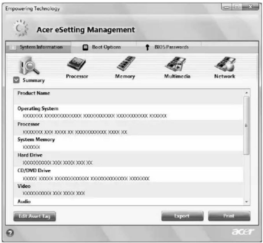 ACER Aspire 5535 - Acer eSettings Management - 2