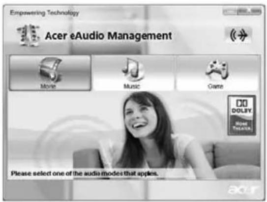 ACER Aspire 5535 - Acer eAudio Management (only for certain models) - 2