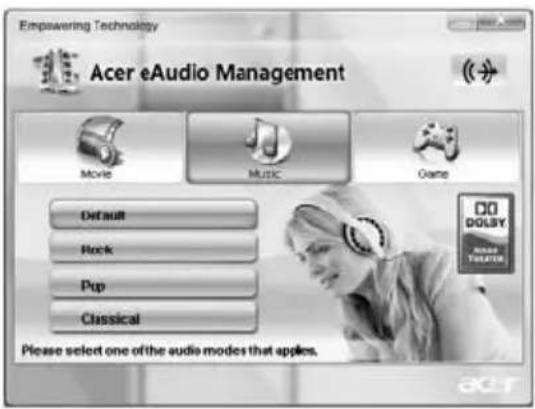 ACER Aspire 5535 - Acer eAudio Management (only for certain models) - 3