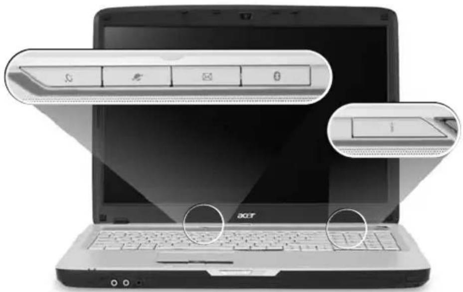 ACER Aspire 7520G - Easy-launch buttons - 1