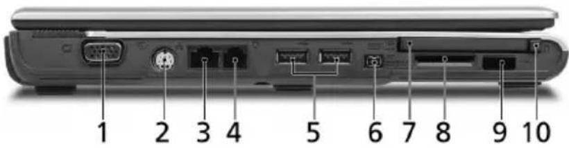 ACER Aspire 5500 - Left view - 1