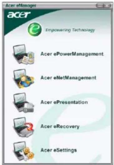 ACER Aspire 5500 - Acer eManager - 1