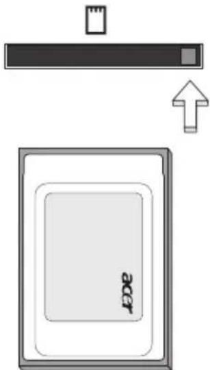 ACER Aspire 5500 - Inserting a PC Card - 1