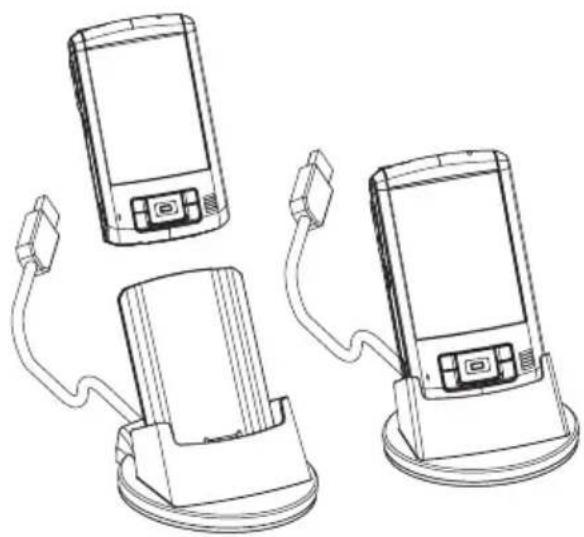 TOSHIBA e830 - Connecting using the supplied Cradle - 2