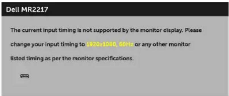 DELL MR2217 - OSD Warning Messages - 1