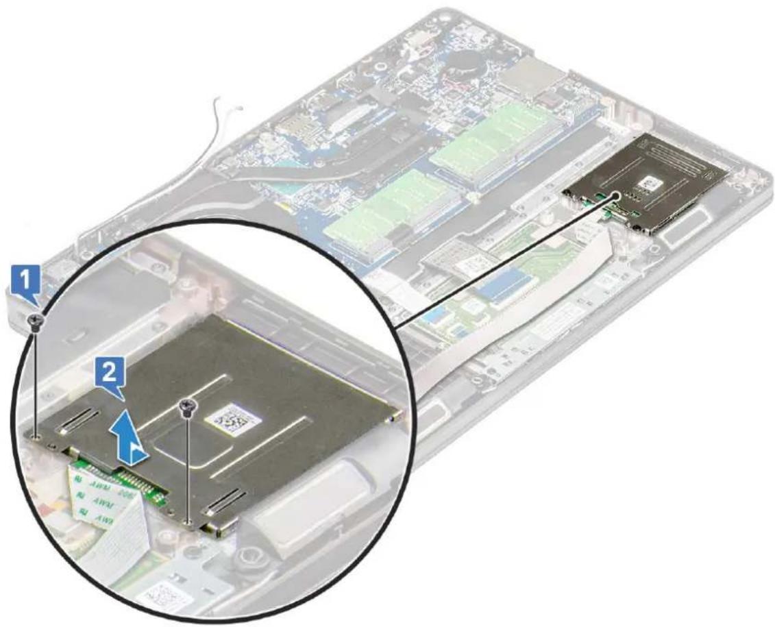 DELL Latitude 5491 - Removing smart card reader board - 1