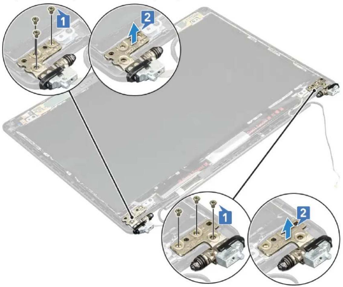 DELL Latitude 5491 - Removing display hinge - 1