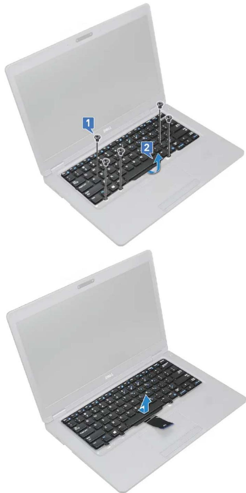 DELL Latitude 5491 - Removing the keyboard - 3