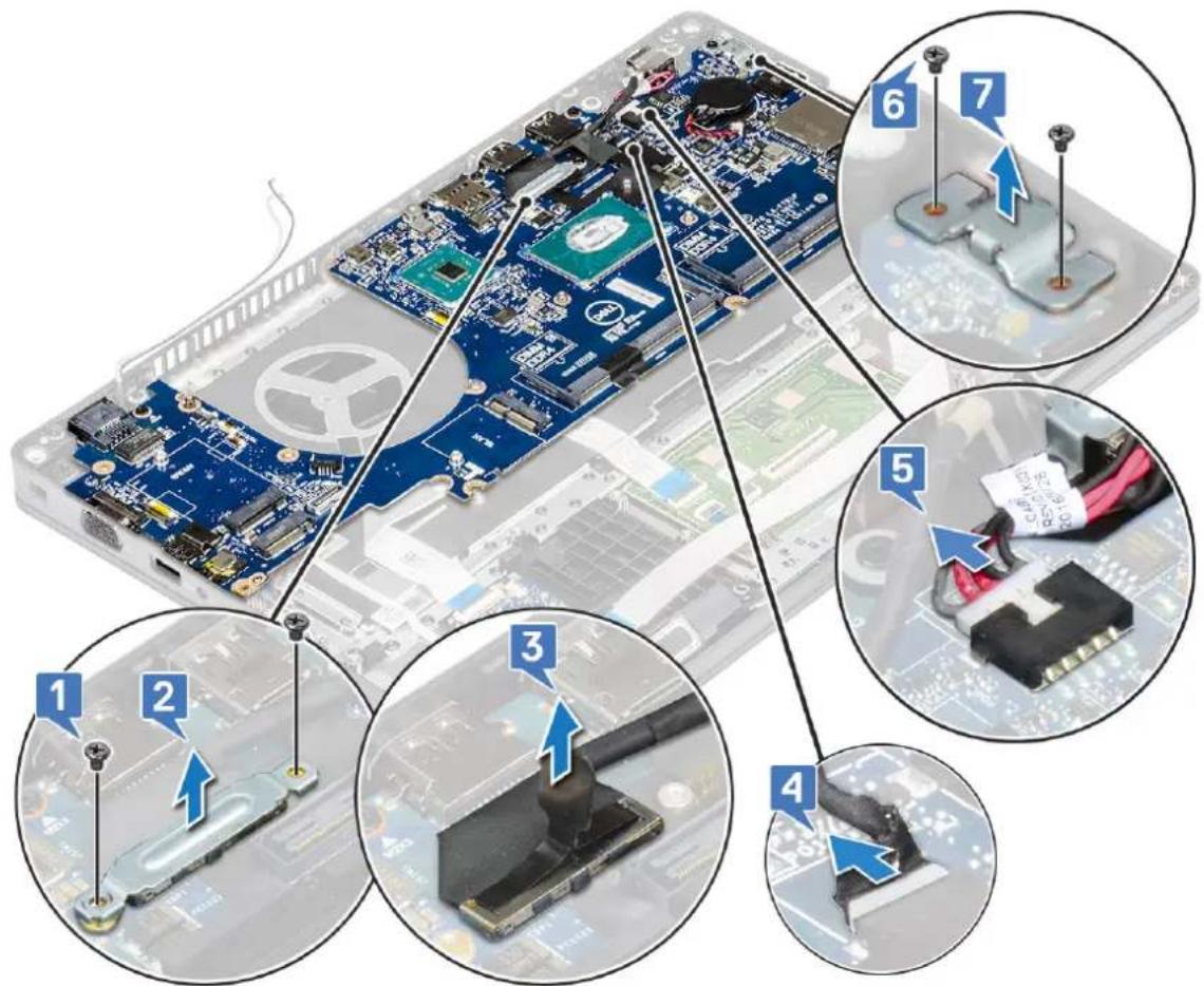 DELL Latitude 5491 - Removing system board - 3
