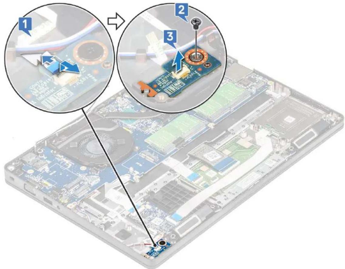DELL Latitude 5491 - Removing LED board - 1