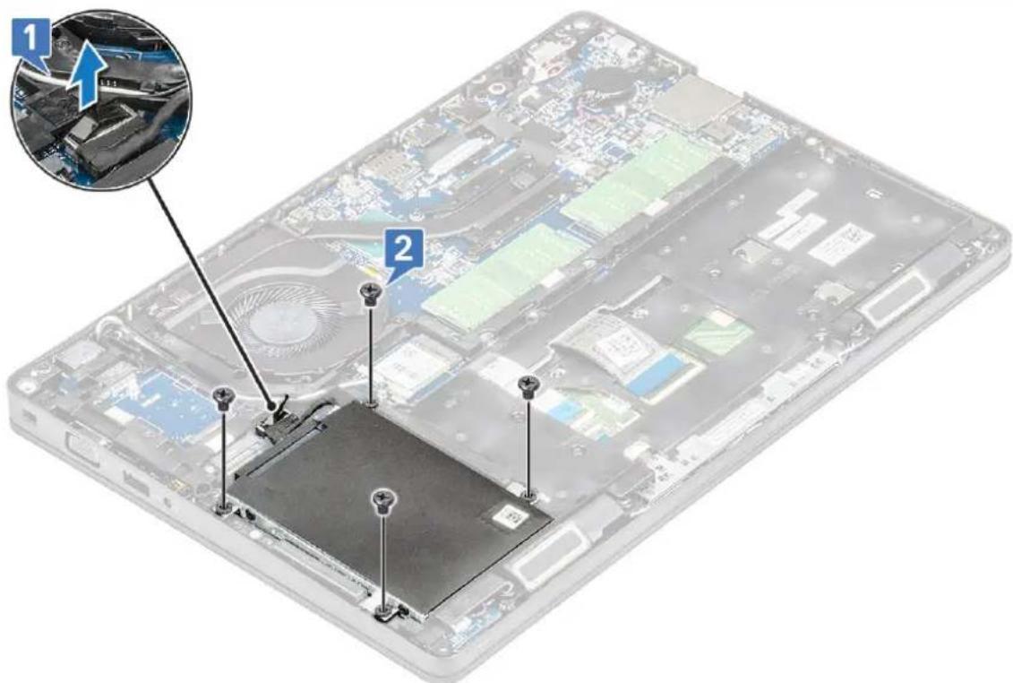 DELL Latitude 5491 - Removing hard drive - 1