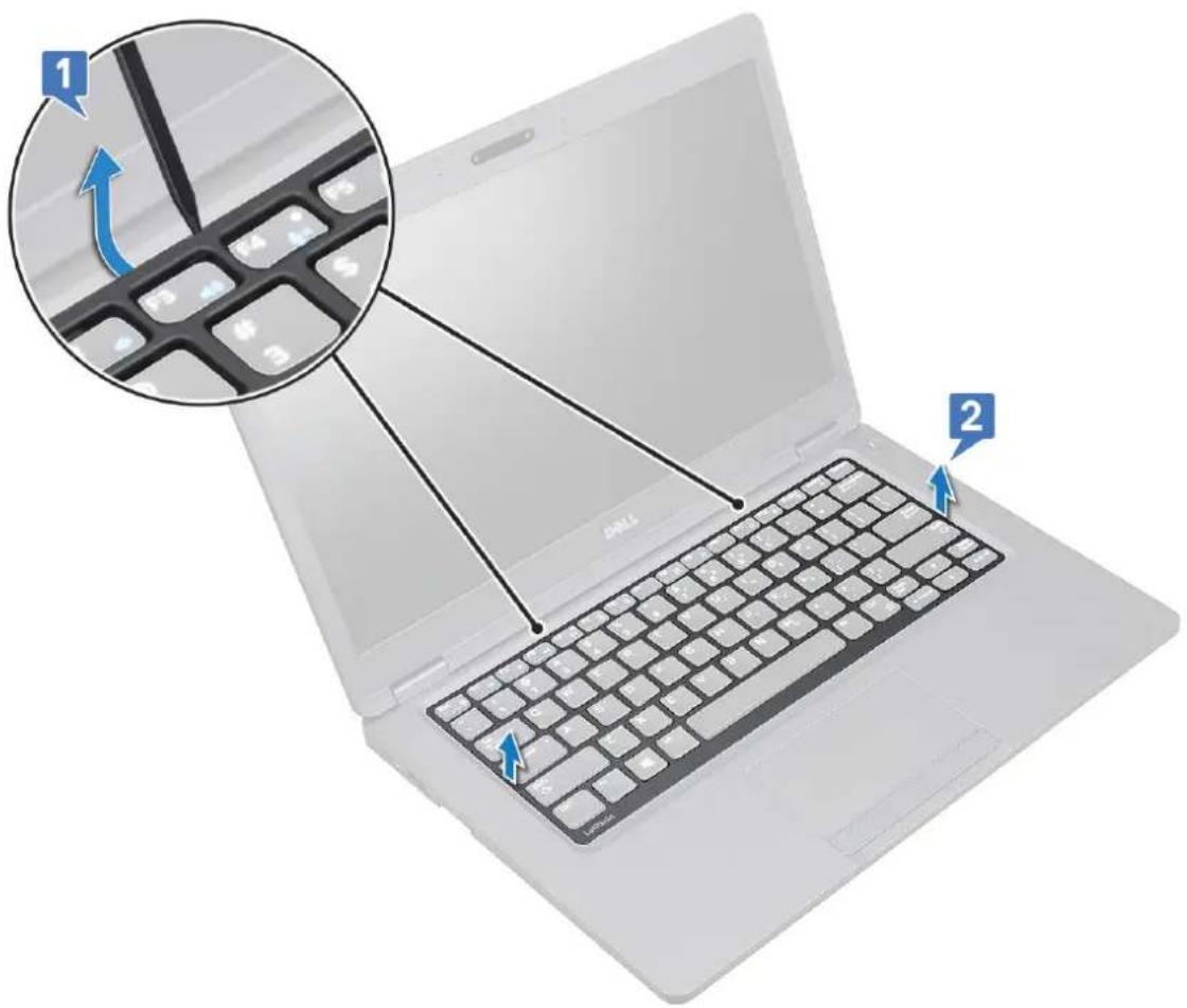 DELL Latitude 5491 - Removing keyboard lattice - 1