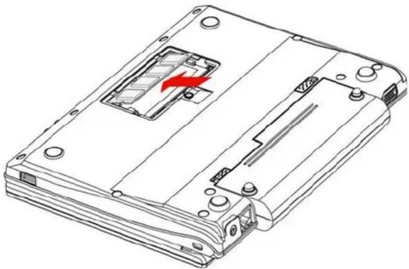 TOSHIBA Mini NB100 - Installing memory module - 4