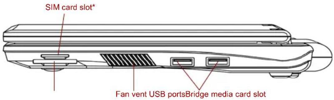 TOSHIBA Mini NB100 - Right side - 1