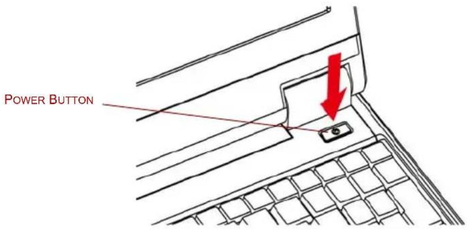 TOSHIBA Mini NB100 - Turning on the power - 2