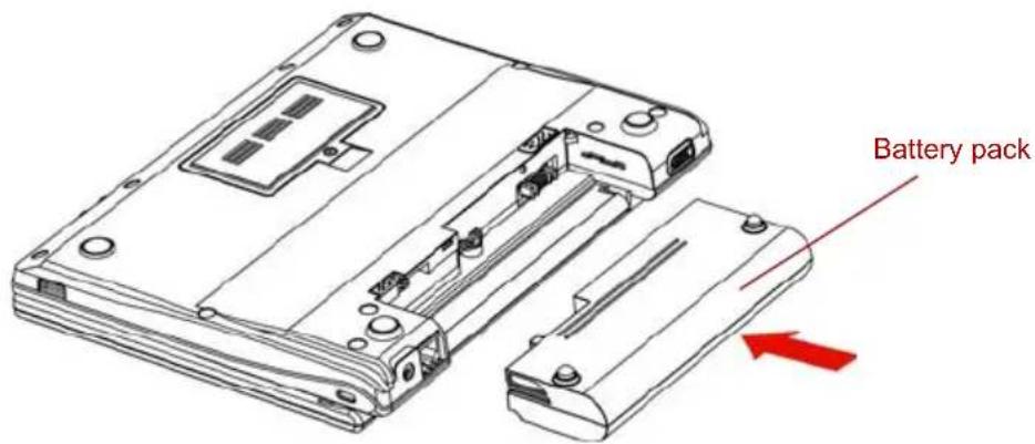 TOSHIBA Mini NB100 - Installing the battery pack - 2