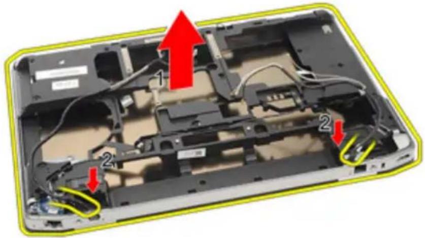 DELL Latitude E6420 ATG - Removing the Display Assembly - 3
