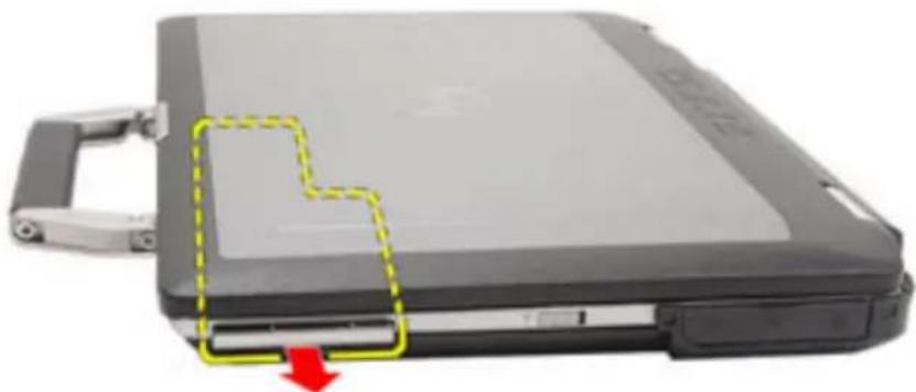 DELL Latitude E6420 ATG - Removing the ExpressCard - 2