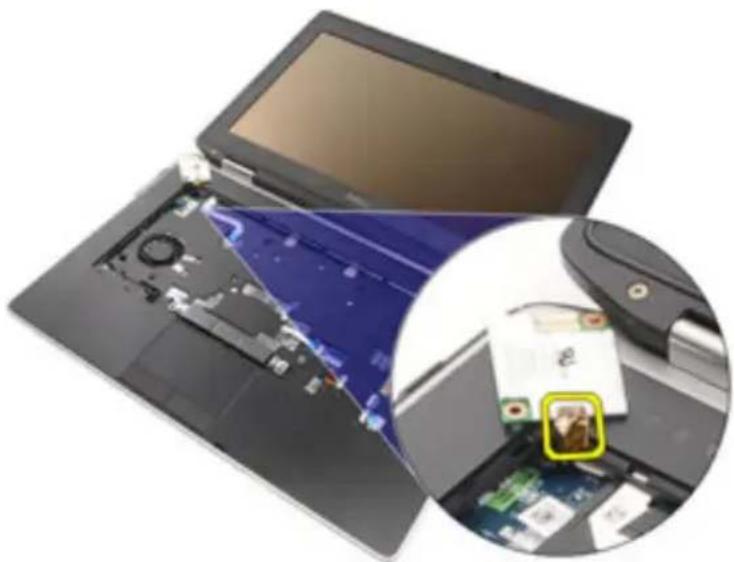 DELL Latitude E6420 ATG - Removing the Modem Card - 6