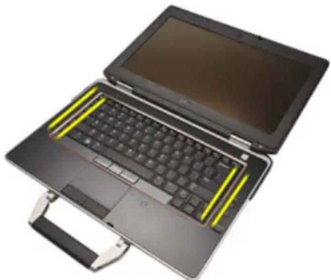 DELL Latitude E6420 ATG - Removing the Keyboard Trim - 2