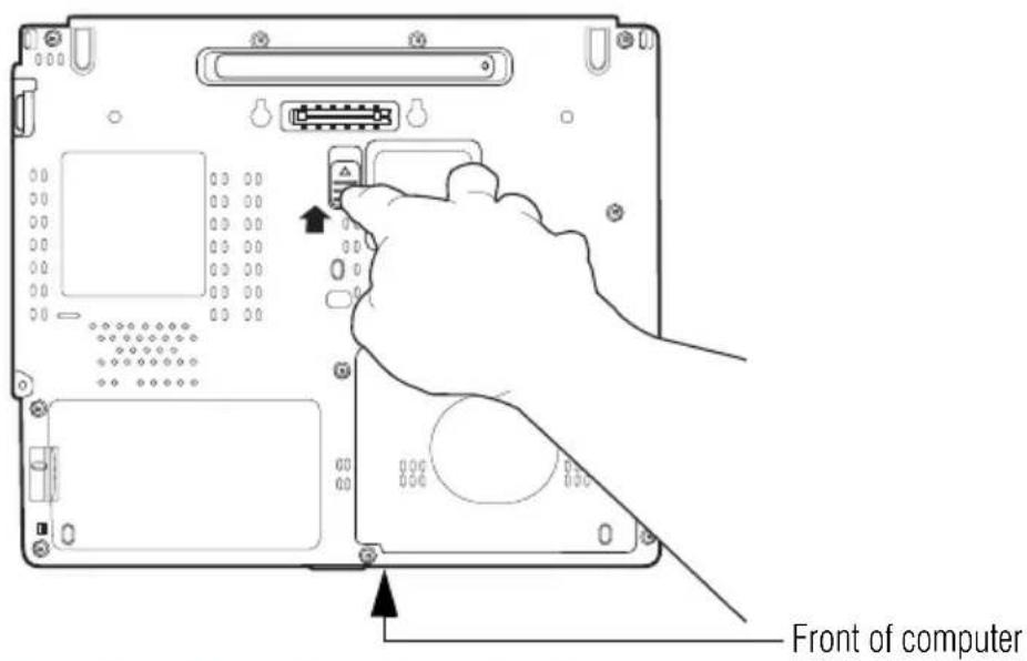 Front of computer